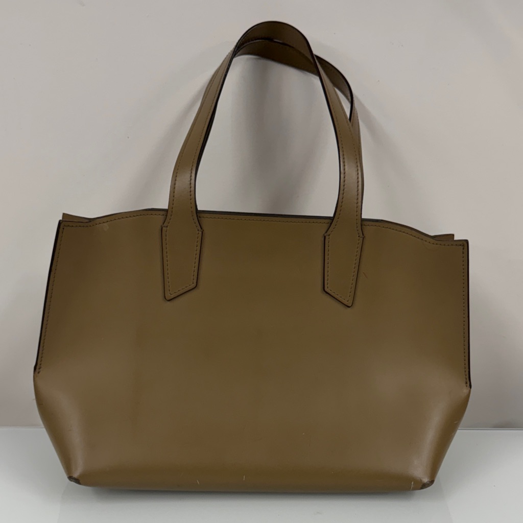 Falor Italia Elegant Tan Leather Tote Bag